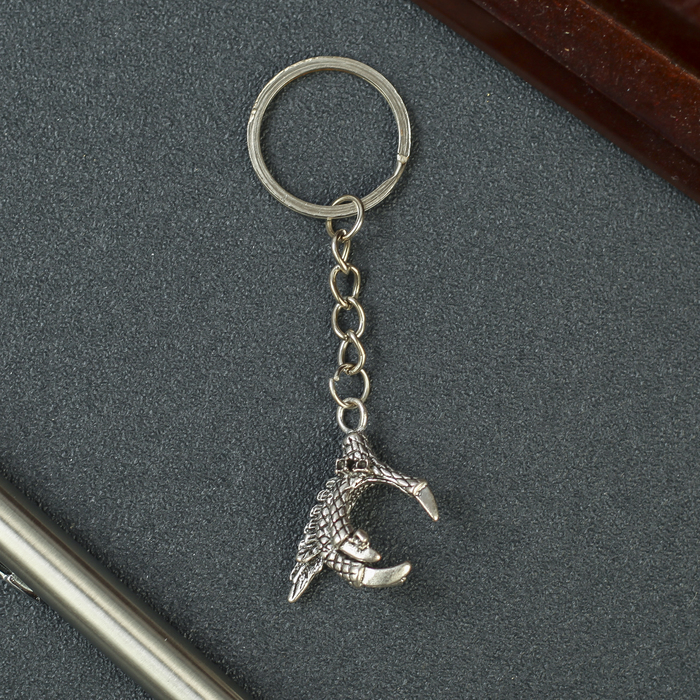 Брелок металл "Когти" серебро 2,5х2,5 см