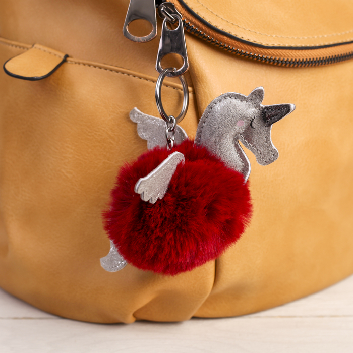 Пушистик на кольце "Пегас" МИКС 14х9х8 см