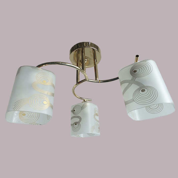 Люстра "Агния" 3х60W E27 золото d42 см.