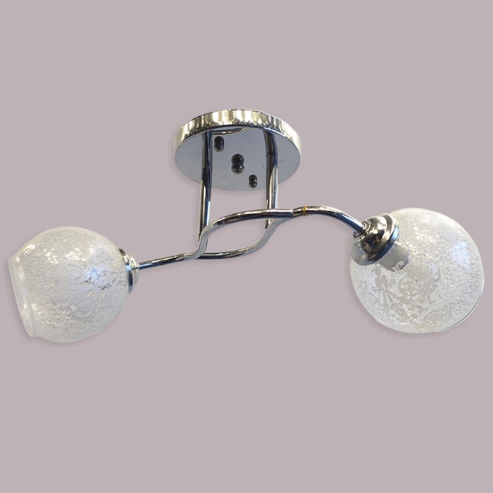 Люстра "Адель" 2х60W E27 хром d48 см.