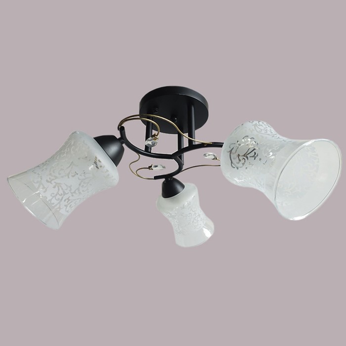 Люстра "Анфия" 3х60W E27 венге d50 см.