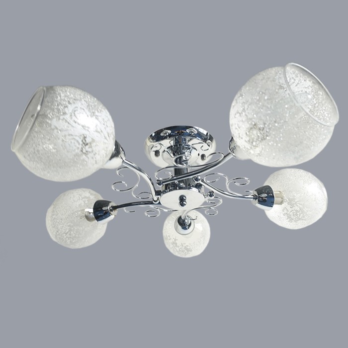 Люстра "Астра" 5х60W E27 хром d56 см.