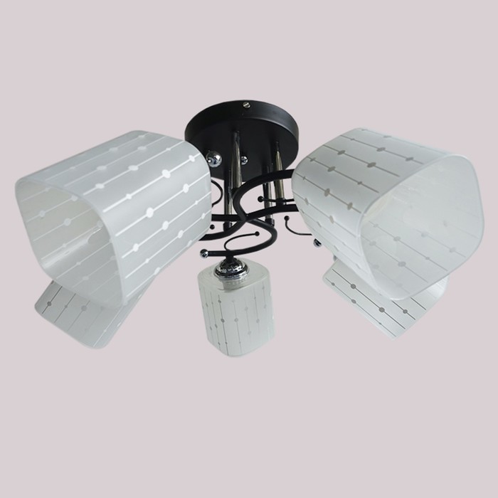 Люстра "Беата" 5х60W E27 черный d54 см.