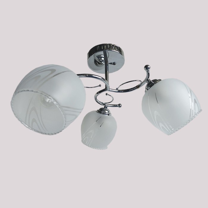 Люстра "Беатриса" 3х60W E27 хром d44 см.