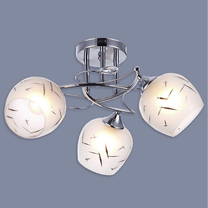 Люстра "Иоанна" 3х40W E27 хром d53 см.