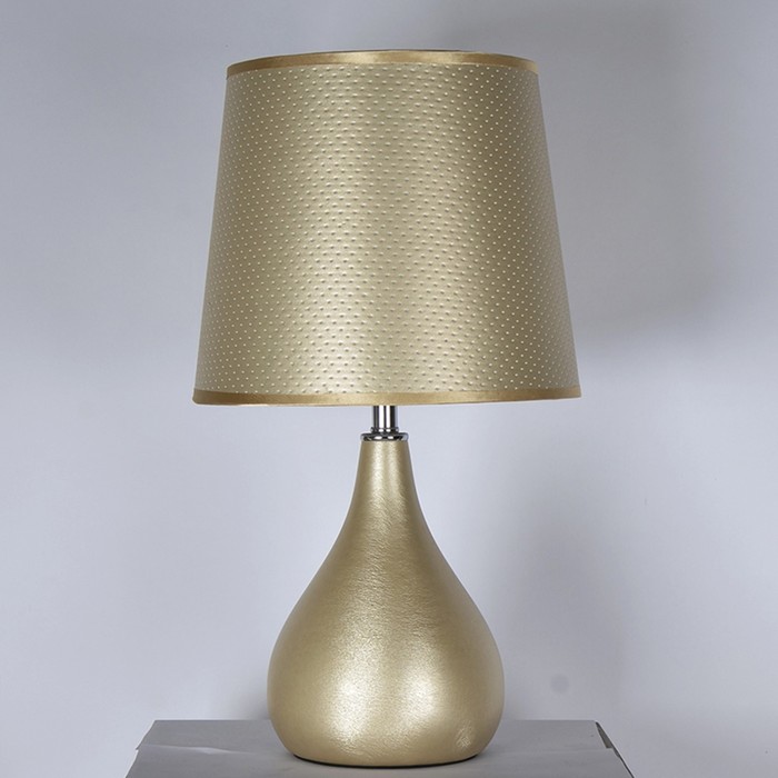 Настольная лампа "Эрика" 1х40W E27 золотой-золотой h43 см.