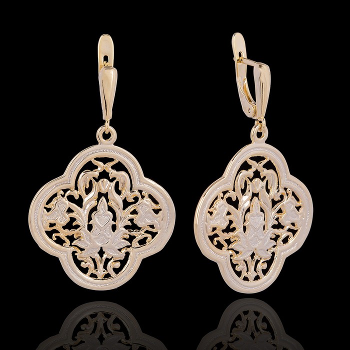 Серьги "Серасан", цвет золото