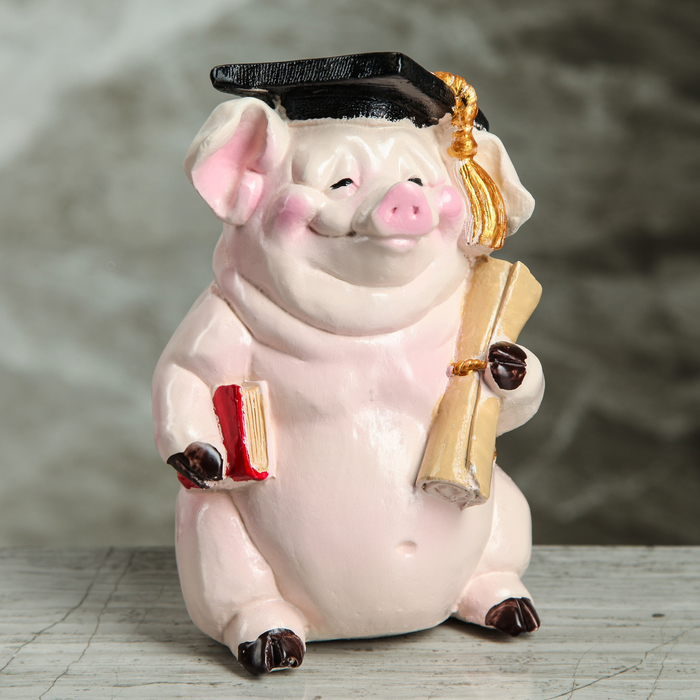 Копилка "Свинка магистр" 17 см