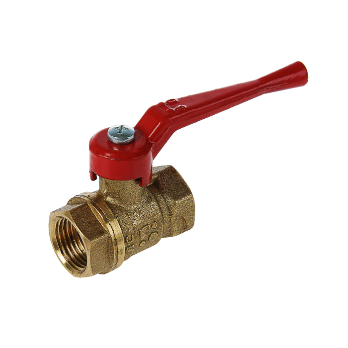 Кран шаровой "БАЗ" 11б27п1 А30, PN 16, внутренняя/внутренняя резьбя 1/2", рычаг