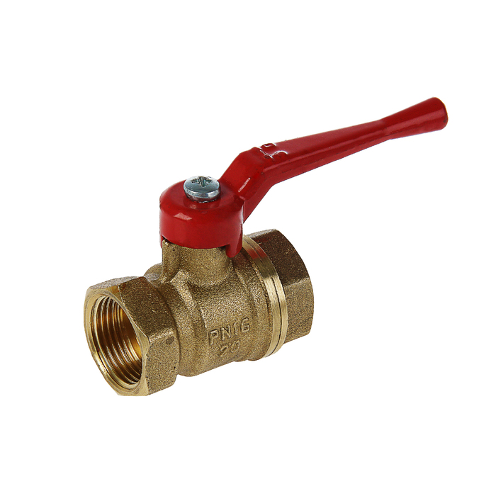 Кран шаровой "БАЗ" 11б27п1 А30, PN 16, внутренняя/внутренняя резьбя 3/4", рычаг