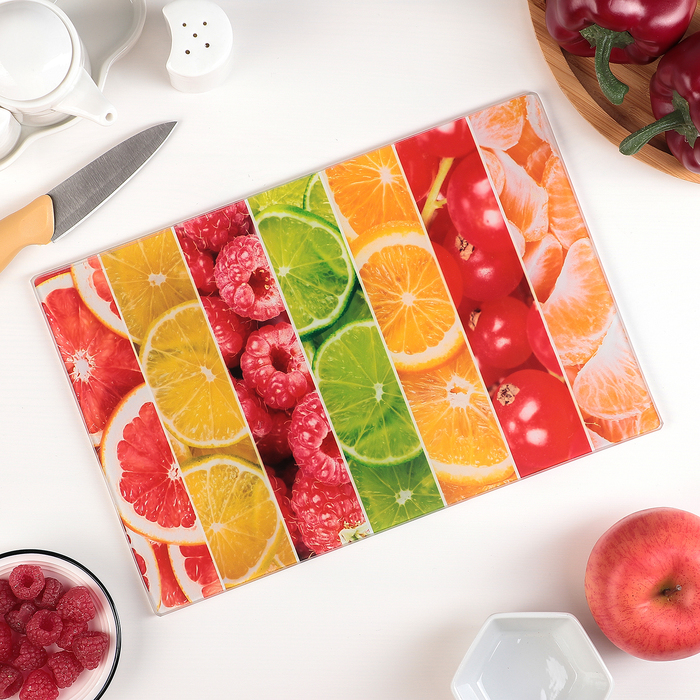 Доска разделочная 30х20 см "Фруктовый микс"