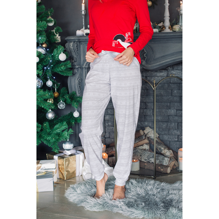 Брюки женские KAFTAN "Скандинавия", сер., р-р 44-46, 100% хл