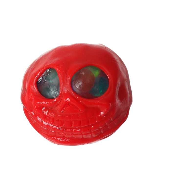 Мялка с гидрогелем "Череп", цвета МИКС