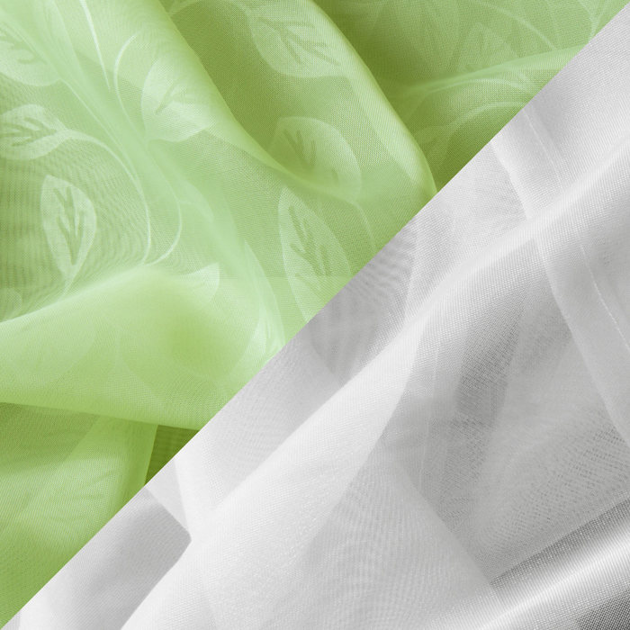 Комплект штор для кухни Весна 280х160 см, цв. белый, правая, пэ 100%