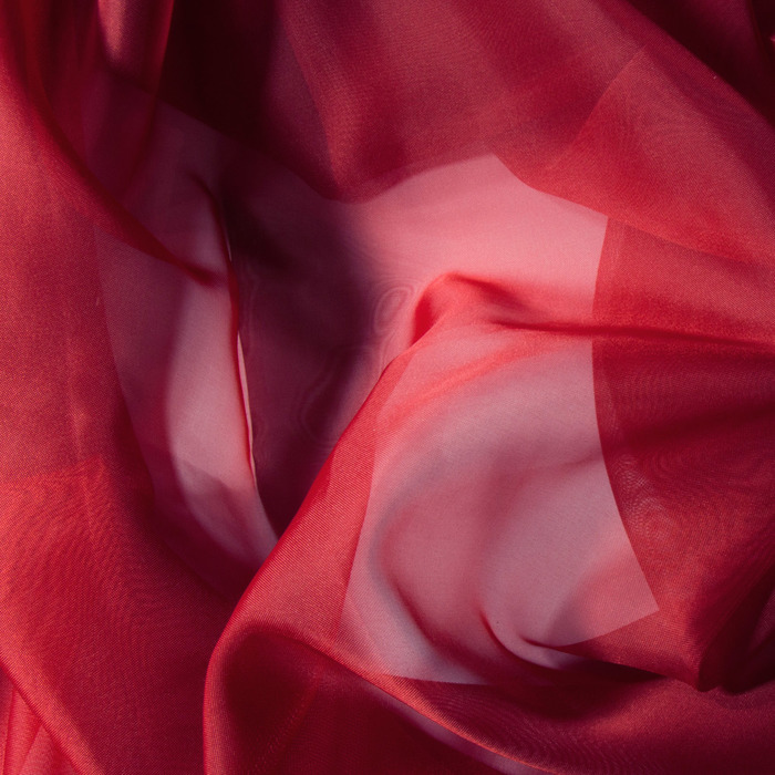 Штора вуаль однотонная 140х145 см, цв. бордо, пэ 100%