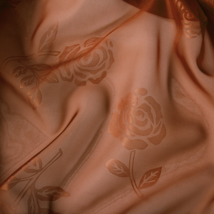 Штора вуаль с тиснением МИКС 280х260 см, цв. какао, пэ 100%