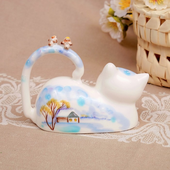 Сувенир «Мурыся», зима,12×5×7,5 см, 1 сорт