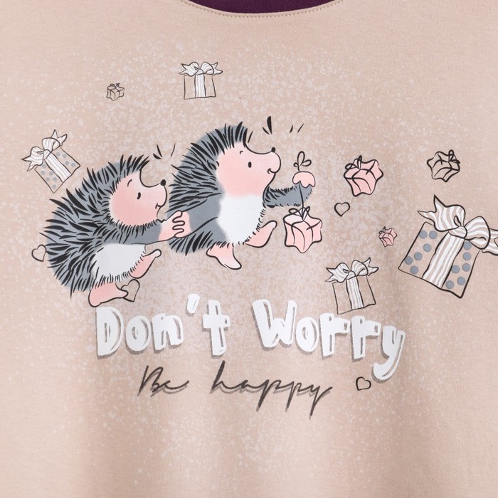 Комплект женский (футболка, брюки) Ежевичка МИКС, р-р 44