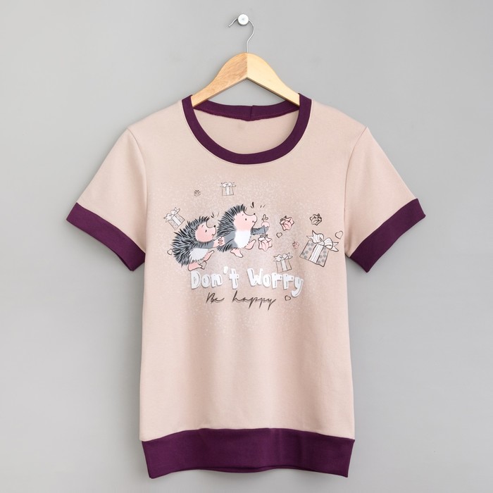 Комплект женский (футболка, брюки) Ежевичка МИКС, р-р 46