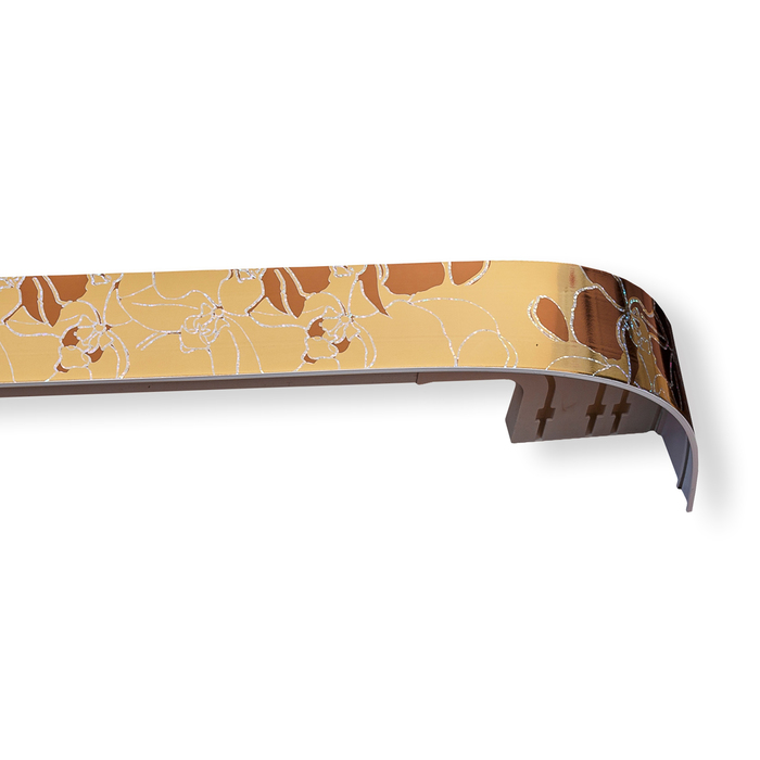 Карниз трёхрядный 320 см, с декоративной планкой 7 см "Ультракомпакт. Модерн", цвет бронзовая орхидея