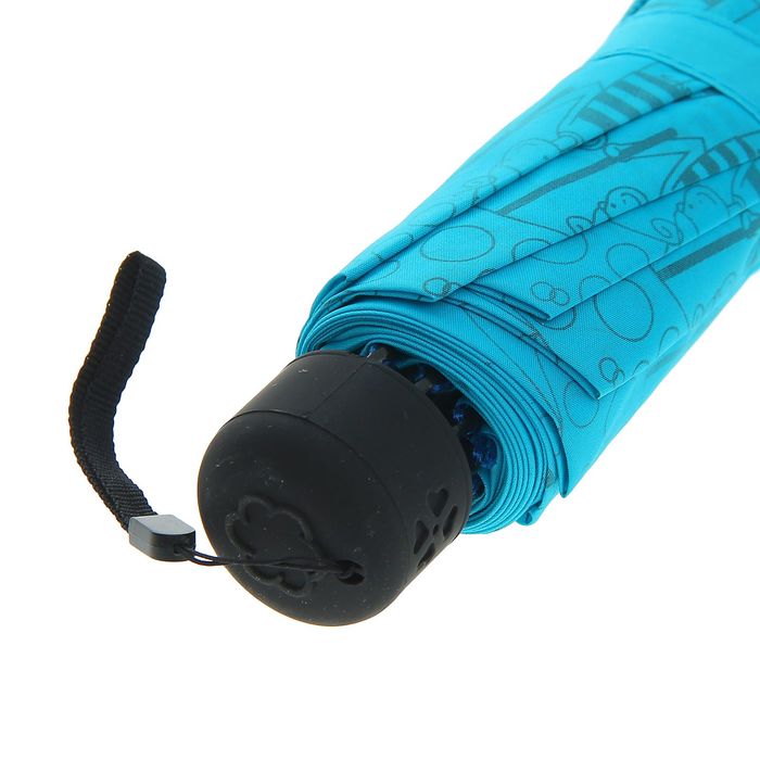 Зонт механический "Прогулка влюблённых", R=56,5см, цвет голубой