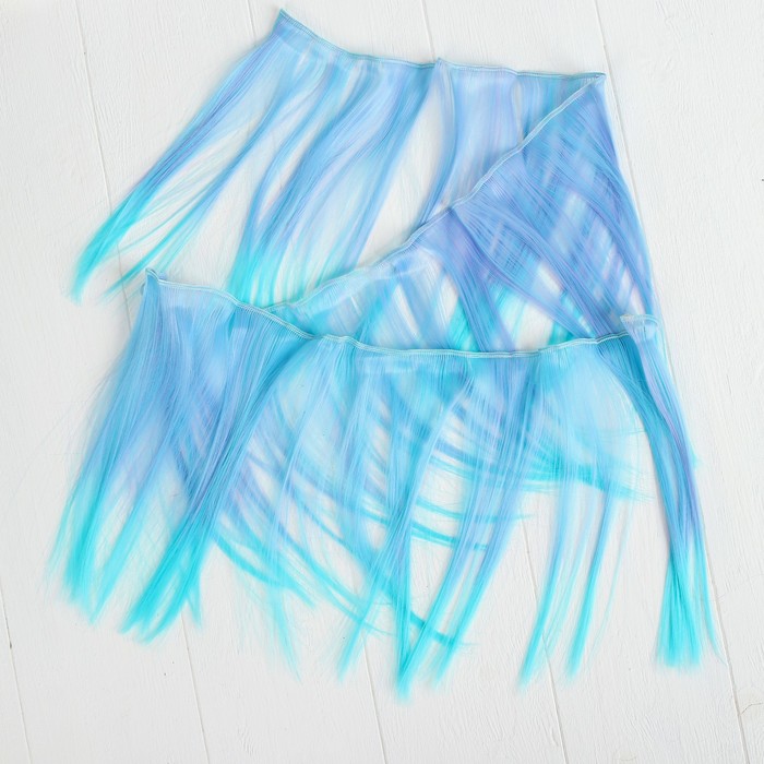 Волосы - тресс для кукол "Прямые" длина волос 20 см, ширина 100 см, №LSA025