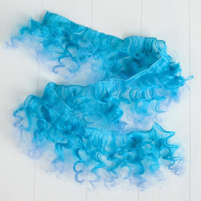 Волосы - тресс для кукол "Кудри" длина волос 15 см, ширина 100 см, №LSA032