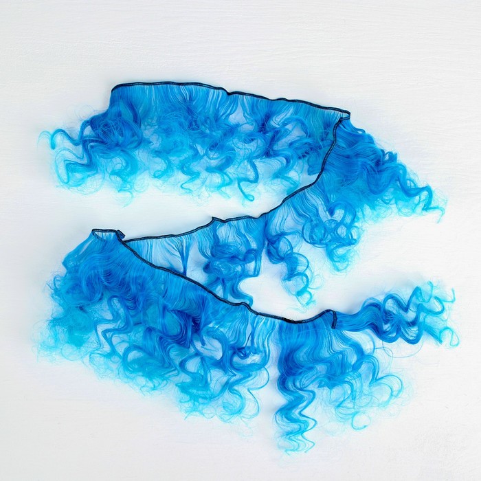 Волосы - тресс для кукол "Кудри" длина волос 15 см, ширина 100 см, №LSA039