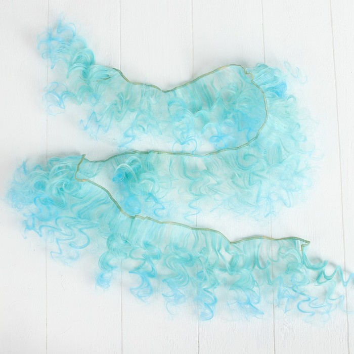 Волосы - тресс для кукол "Кудри" длина волос 15 см, ширина 100 см, №LSA041