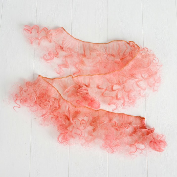 Волосы - тресс для кукол "Кудри" длина волос 15 см, ширина 100 см, №LSA045