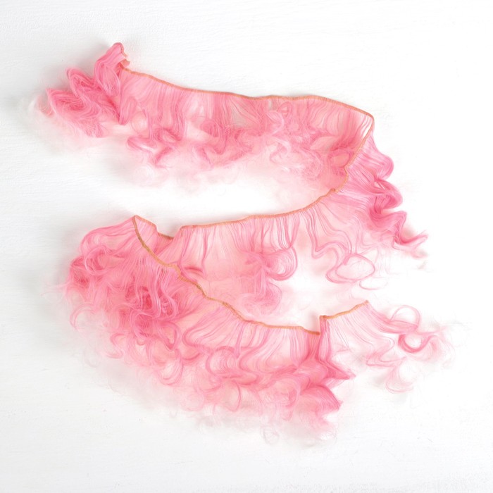 Волосы - тресс для кукол "Кудри" длина волос 15 см, ширина 100 см, №LSA018