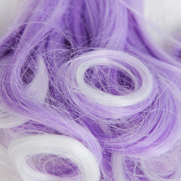 Волосы - тресс для кукол "Завитки" длина волос 15 см, ширина 100 см, №LSA010