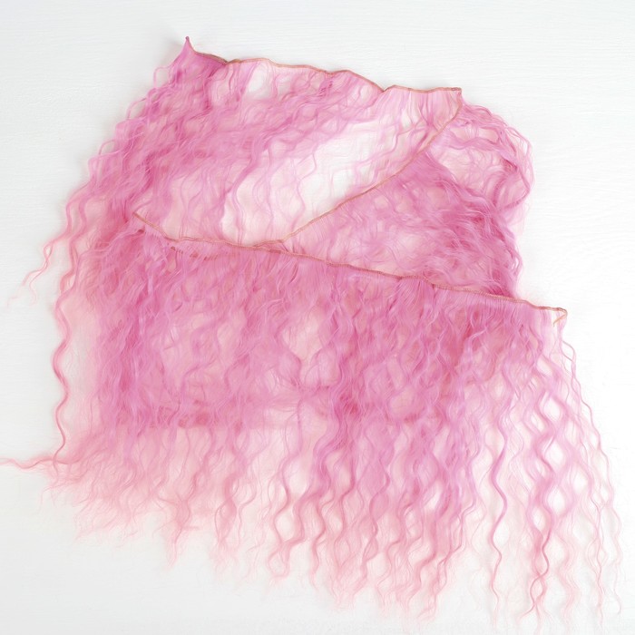 Волосы - тресс для кукол "Волны" длина волос 25 см, ширина 100 см, №LSA036