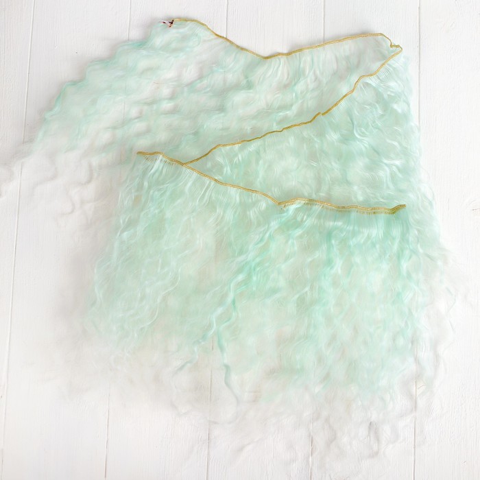 Волосы - тресс для кукол "Волны" длина волос 25 см, ширина 100 см, №LSA001