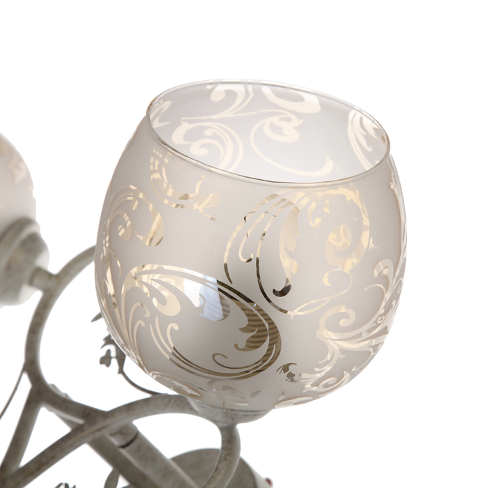 Люстра "Каскад" 3xE27 60Вт белый-золото