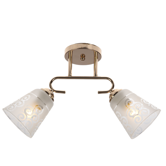 Люстра "Каскад" 2xE27 60Вт золото