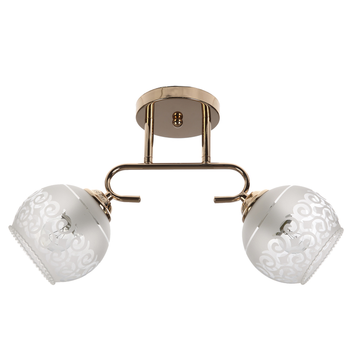 Люстра "Каскад" 2xE27 60Вт золото