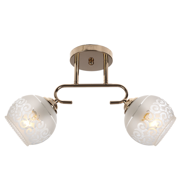 Люстра "Каскад" 2xE27 60Вт золото