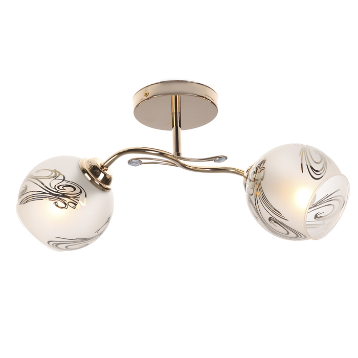 Люстра "Каскад" 2xE27 60Вт золото