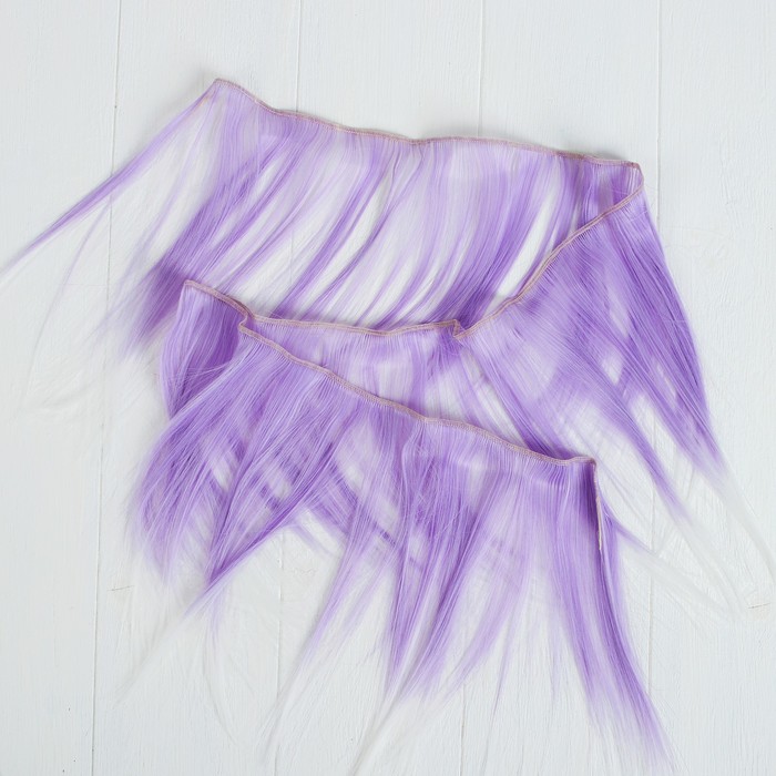 Волосы - тресс для кукол "Прямые" длина волос 20 см, ширина 100 см, №LSA010