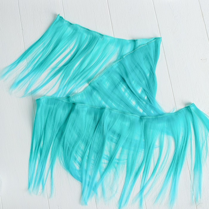 Волосы - тресс для кукол "Прямые" длина волос 20 см, ширина 100 см, №LSA021