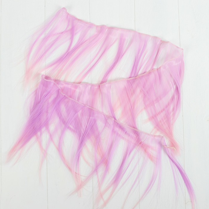 Волосы - тресс для кукол "Прямые" длина волос 20 см, ширина 100 см, №LSA024