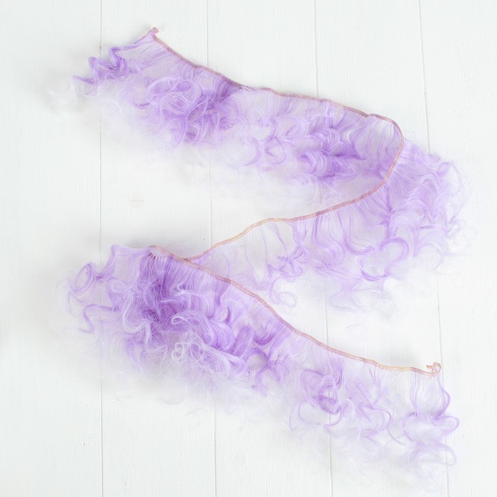 Волосы - тресс для кукол "Кудри" длина волос 15 см, ширина 100 см, №LSA010