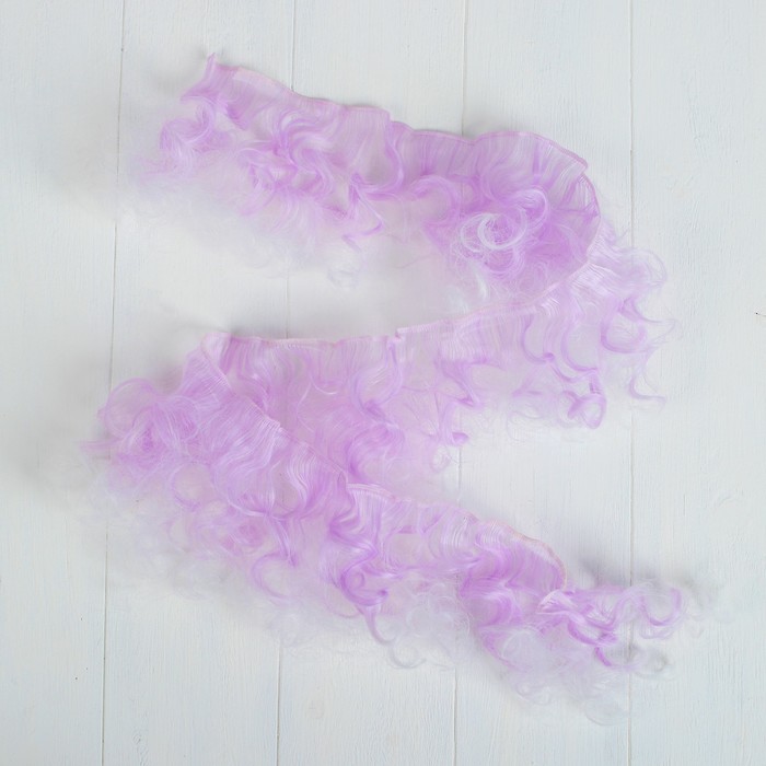 Волосы - тресс для кукол "Кудри" длина волос 15 см, ширина 100 см, №LSA026