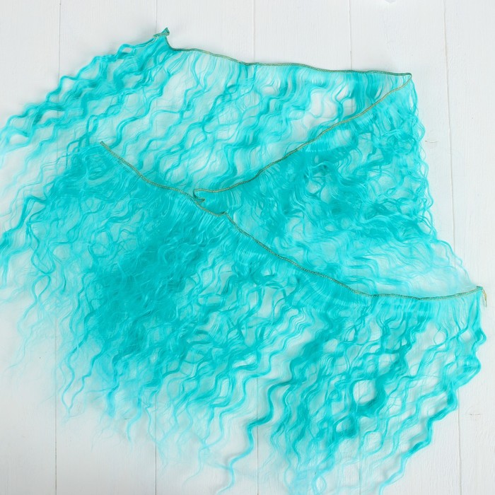 Волосы - тресс для кукол "Волны" длина волос 25 см, ширина 100 см, №LSA021