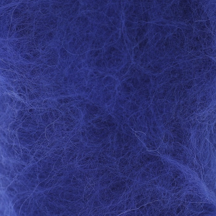 Шерсть для валяния "Кардочес" 100% полутонкая шерсть 200гр (019 василек)