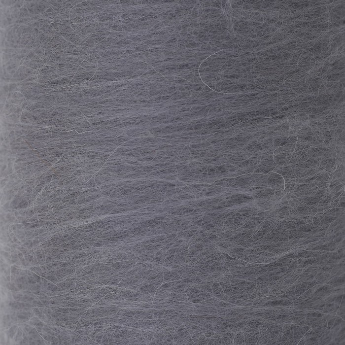 Шерсть для валяния "Кардочес" 100% полутонкая шерсть 200гр (168 св. серый)