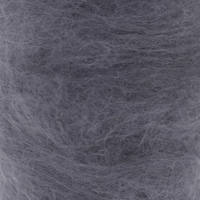 Шерсть для валяния "Кардочес" 100% полутонкая шерсть 200гр (169 серый)