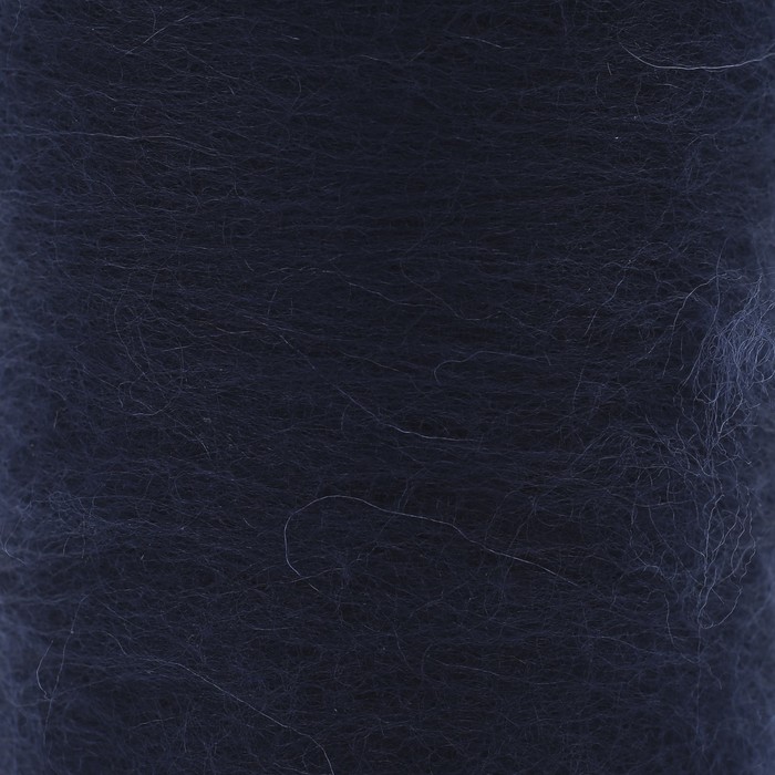 Шерсть для валяния "Кардочес" 100% полутонкая шерсть 200гр (173 синий)