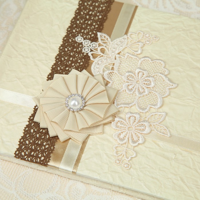 Книга для пожеланий "Мокко", ручной работы